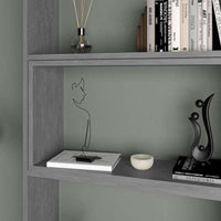 Libreria 72x22x200 cm Wish estensibile angolare Grigio