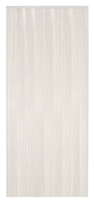 Porta a Soffietto da Interno 214x82 cm in PVC Chiusura Magnetica Bianco Venato