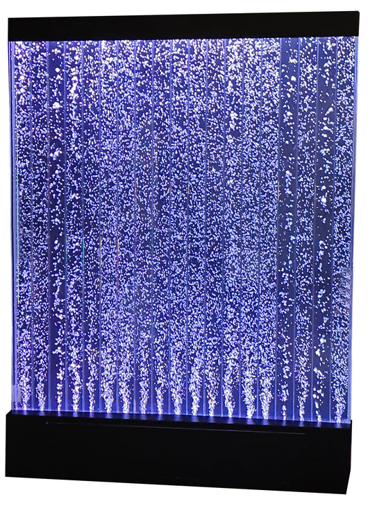 Muro d’Acqua con Bolle Verticali 150x200 cm in Plexiglas con LED Perlage Corallo Grande