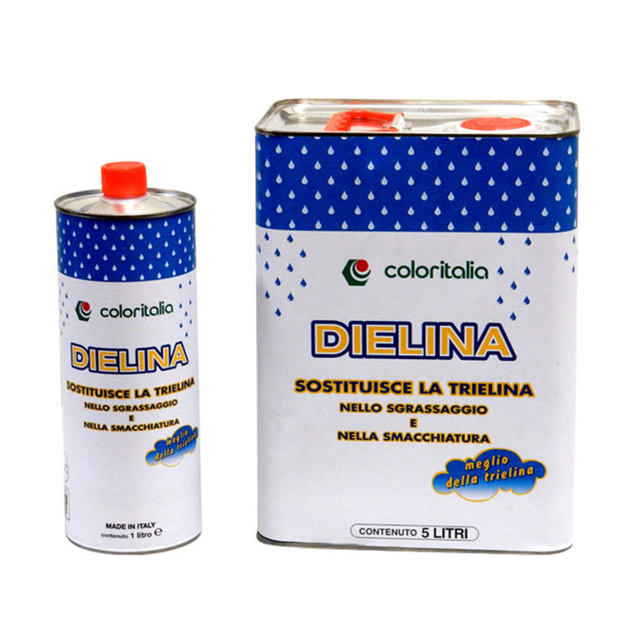 Dielina 1L-Solvente Sostitutivo Della Trielina 805 Per Lavori Di Sgrassaggio E Smacchiatura 1 Lt-Coloritalia