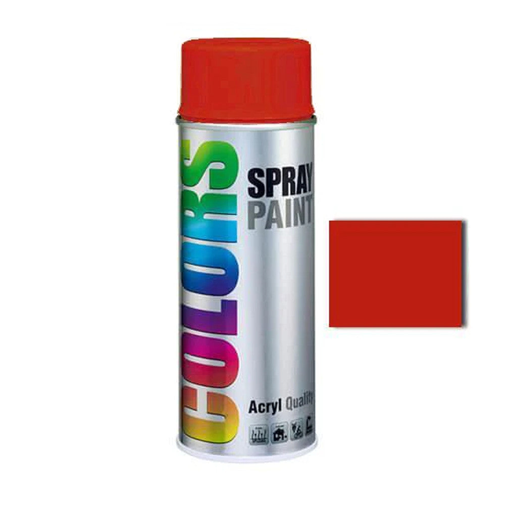 Spray Colors 400Ml Vernice Antigraffio Di Facile Applicazione E Rapida Essiccazione Colore Rosso Traffico-Duplicolor