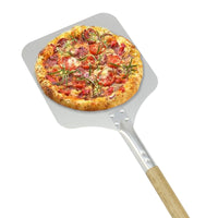 Pala per Pizza in Alluminio e Manico in Legno 83cm x 22cm per Forno da Pizza