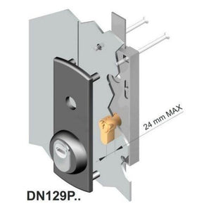 Disec dn129pd1an protettore per basculante-serranda interasse fori mm 39 x 139 misura 60 x 170 nero