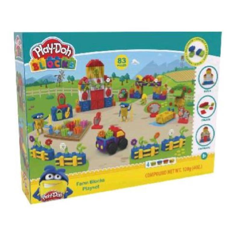 Grandi giochi play doh bloks scuola 76 pezzi