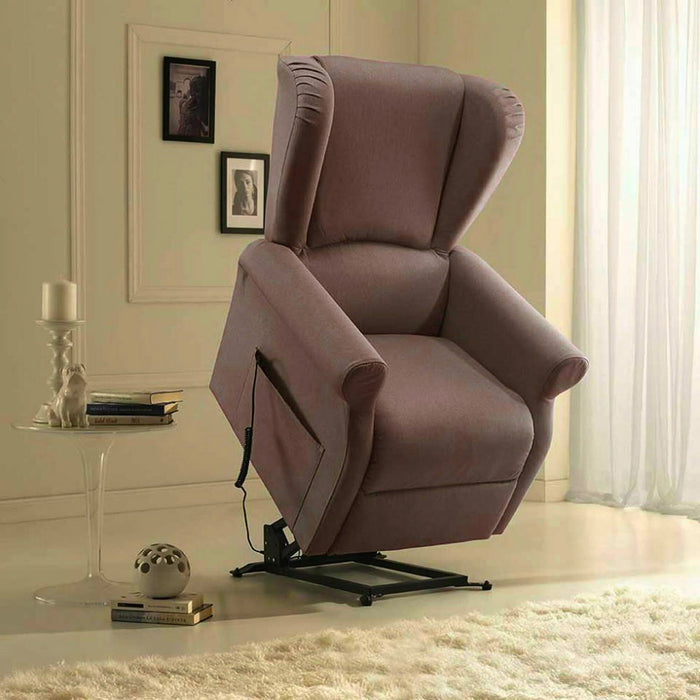 Poltrona Relax Bergere Arlette 2 Motori Beige T.