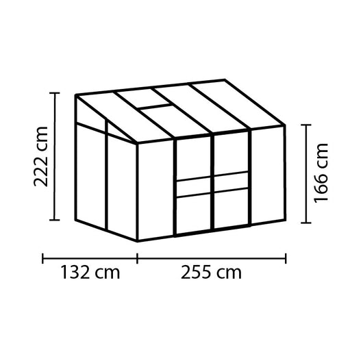 Serra da Parete Vitavia Ida 3300 132x255x222 cm in Alluminio Anodizzato e Policarbonato