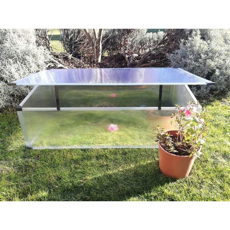 Serretta da Giardino Slide and Grow 2Squared in Policarbonato 97x57 cm x 28/37h cm