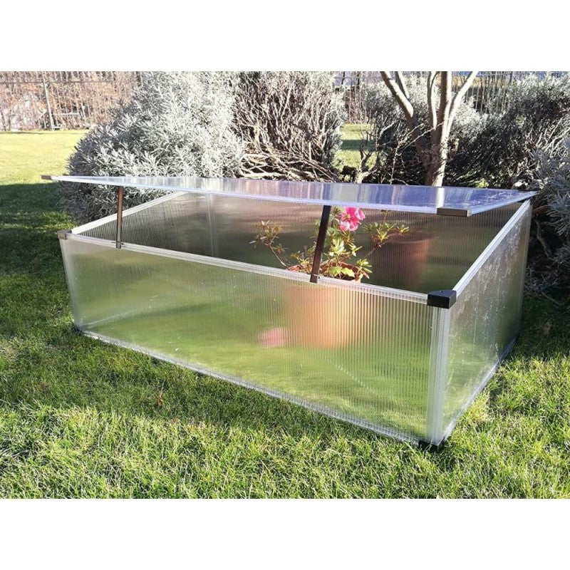 Serretta da Giardino Slide and Grow 2Squared in Policarbonato 97x57 cm x 28/37h cm