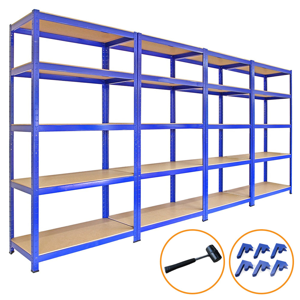 Scaffali da Garage T-Rax ad Incastro Scaffalature da Officina Magazzino - Blu