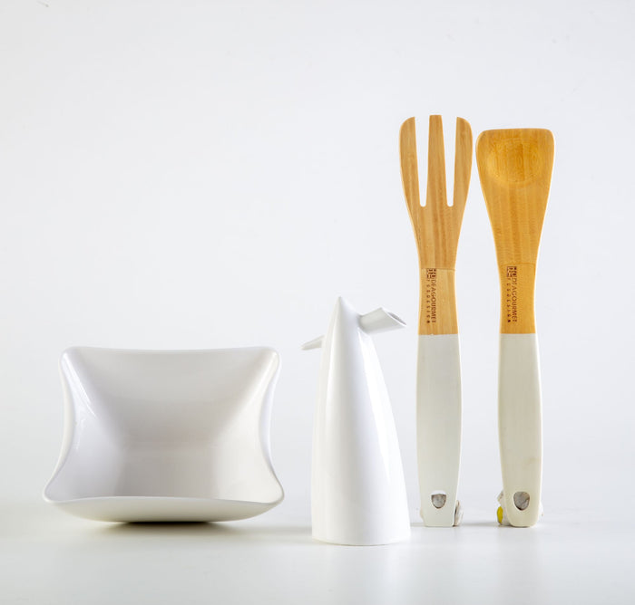 Set Cucina Bianco 4 Utensili