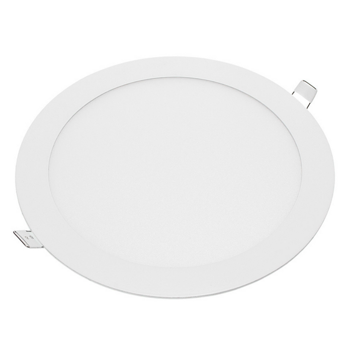 Pannello led incasso 205cm 18watt slim tondo soffitto alimentatore incluso temperatura 4500k bianco