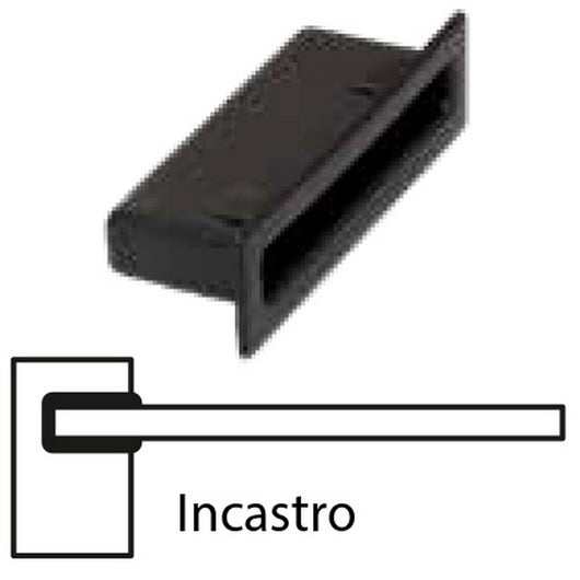 10pz supporto ad incastro in pvc per asta ortopedica 24007