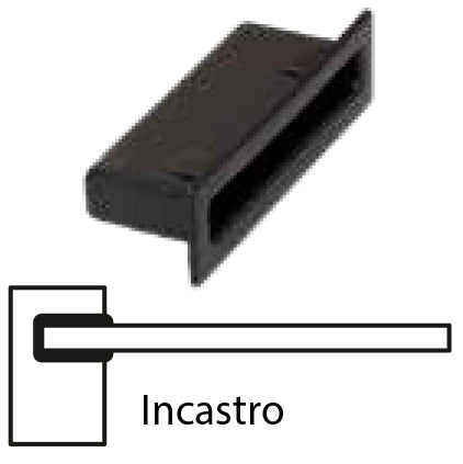 SUPPORTO AD INCASTRO IN PVC PER ASTA ORTOPEDICA  PZ 10,0