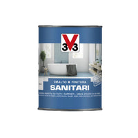 Smalto E Finitura Bianco Satinato Bicomponente Ideale Per Sanitari, Ghisa, Acciaio E Resine 0,5 Litri - V33