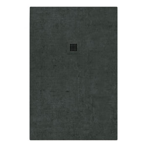 Piatto doccia in pietra SOLIDSTONE alto 2.8cm - PETROLIO - Misura: 80x90 x 2,8h 