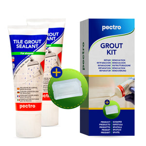 Kit x 2 Mastic blanc + 2 Spatule d'applicat pour joint salle de bain blanc anti moisissure 400g - Scellant de joint 