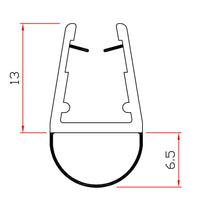 10pz guarnizione per box doccia 2 m mod.401 24317