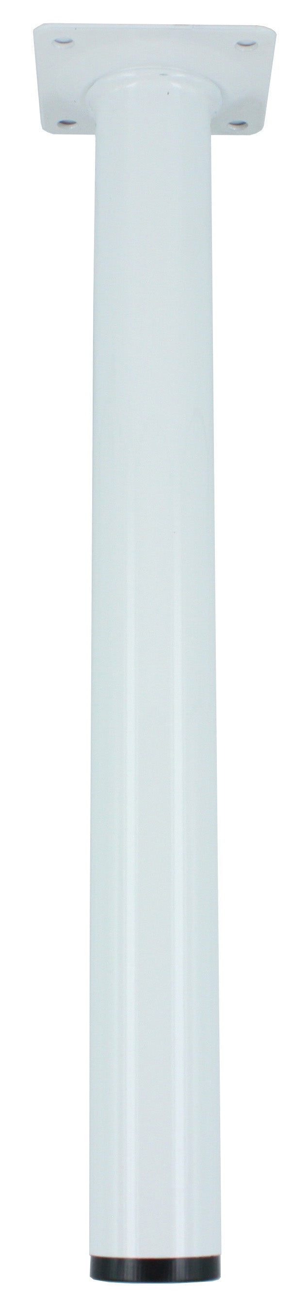 PIEDINO ACCIAIO DIAM. 30 CM.80 COL. BIANCO  PZ 4,0