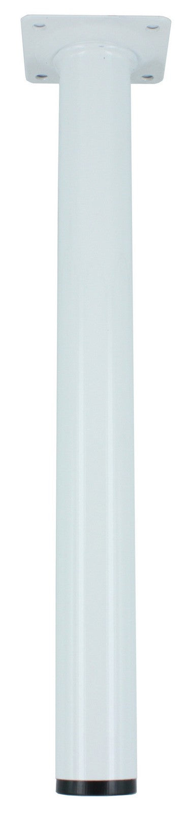 4pz piedino acciaio diametro 30 cm.30 colore bianco cod:ferx.24380