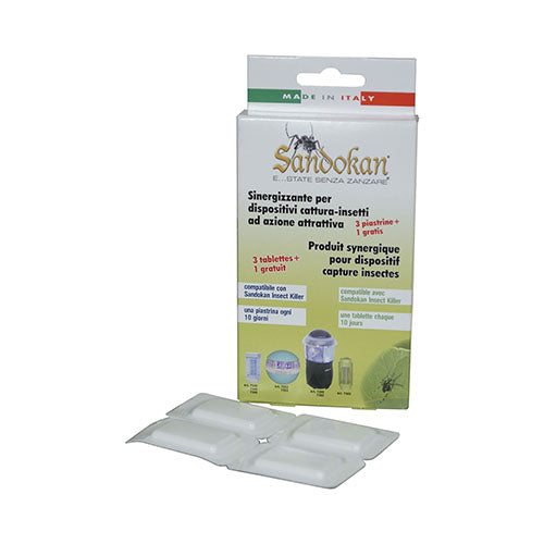 4 PZ PIASTRINE ATTRATTIVE PRO ATTRACTINS TABS - SANDOKAN