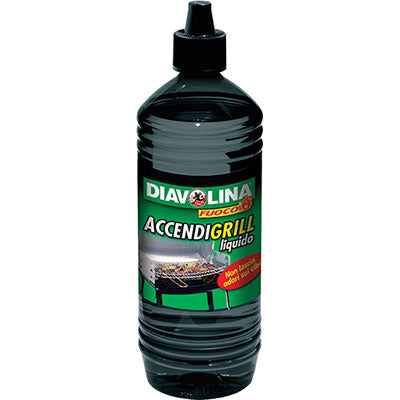 Accendifuoco liquido diavolina fuoco lt 1 utilizzo ex art  11 dm 17/05/1995 n. 322 (12 pezzi) Diavolina