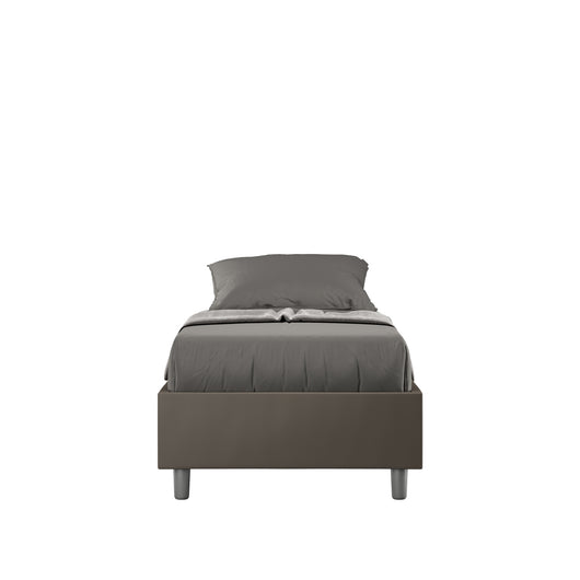 Letto Singolo Sommier 80x200 cm Senza Rete Azelia Cappuccino