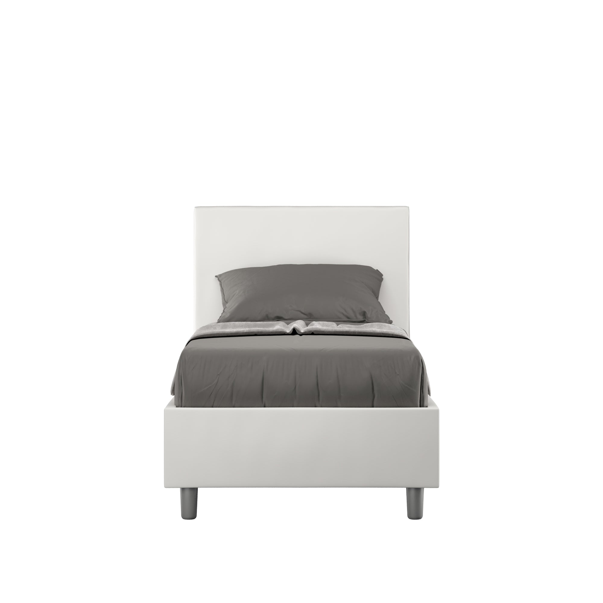 Letto Singolo 80x190 cm Senza Rete Adele Bianco