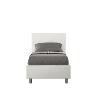 Letto Singolo 80x200 cm Senza Rete Adele Bianco