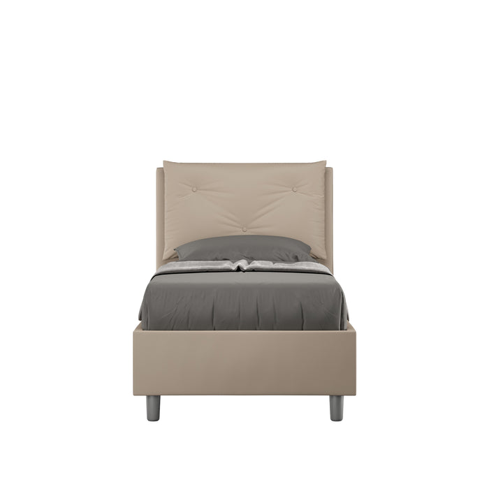 Letto Singolo 80x190 cm Senza Rete Appia Tortora