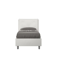 Letto Singolo 80x190 cm con Rete Appia Bianco