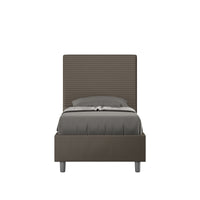 Letto Singolo 80x190 cm con Rete Focus Cappuccino