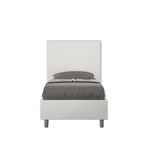 Letto Singolo 80x210 cm con Rete Focus Bianco