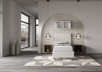 Letto Singolo 80x190 cm con Rete Sunny Bianco