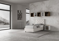 Letto Singolo 80x190 cm Senza Rete Priya Bianco