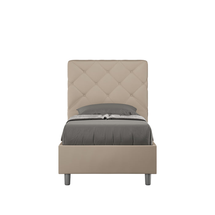 Letto Singolo 80x190 cm con Rete Priya Tortora