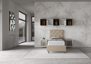 Letto Singolo 80x190 cm con Rete Priya Tortora