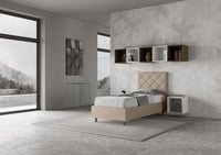 Letto Singolo 80x210 cm con Rete Priya Tortora