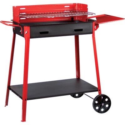 Barbecue carbonella maxi + ruote fd cm 60x40 h.cm 85 