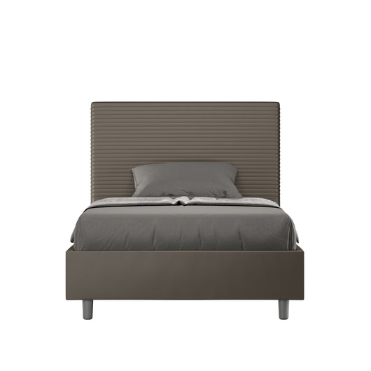 Letto Singolo 100x190 cm con Rete Focus Cappuccino