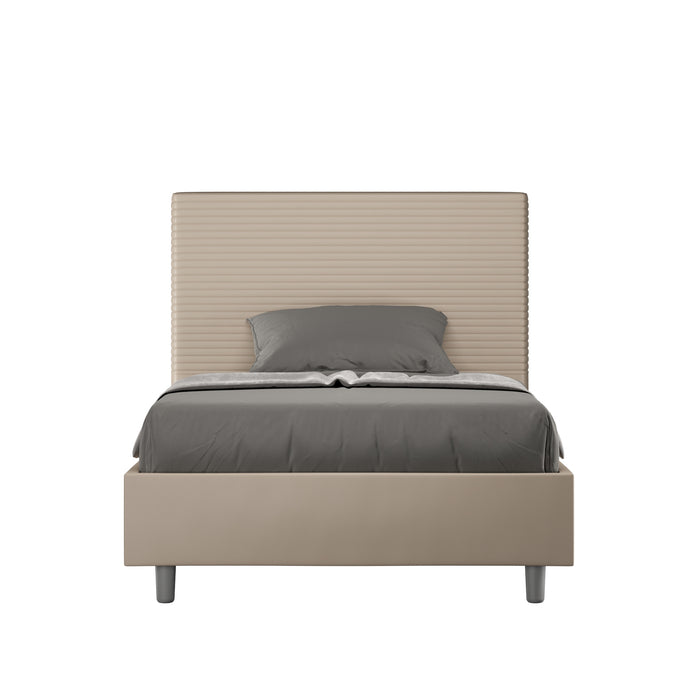 Letto Singolo 100x200 cm con Rete Focus Tortora