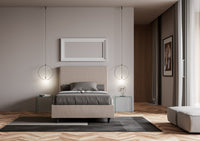 Letto Singolo 100x200 cm con Rete Focus Tortora