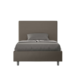 Letto Singolo 100x210 cm con Rete Focus Cappuccino