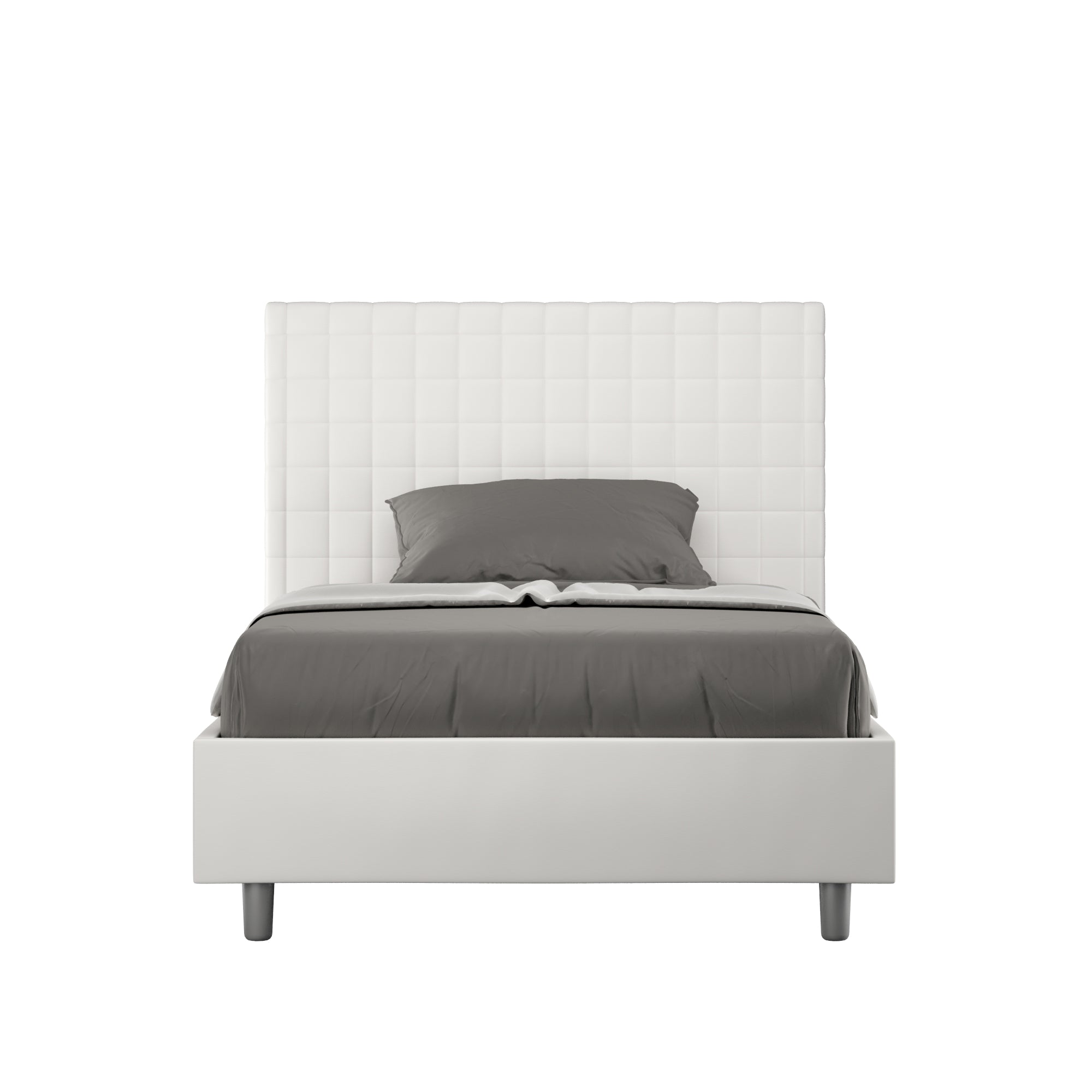 Letto Singolo 100x190 cm con Rete Sunny Bianco