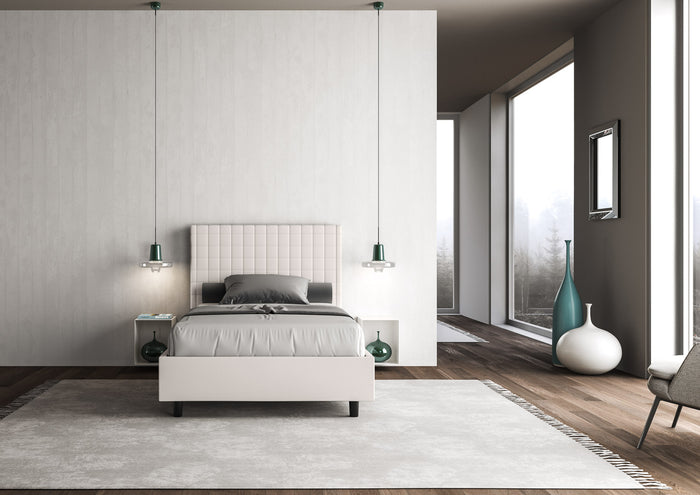 Letto Singolo 100x190 cm con Rete Sunny Bianco