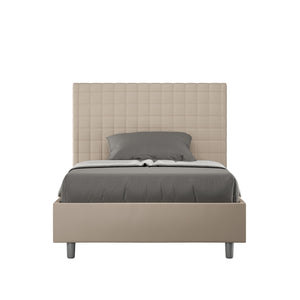 Letto Singolo 100x190 cm con Rete Sunny Tortora