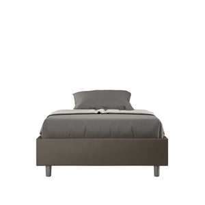 Letto 1 Piazza e Mezzo Sommier 120x210 cm Senza Rete Azelia Cappuccino