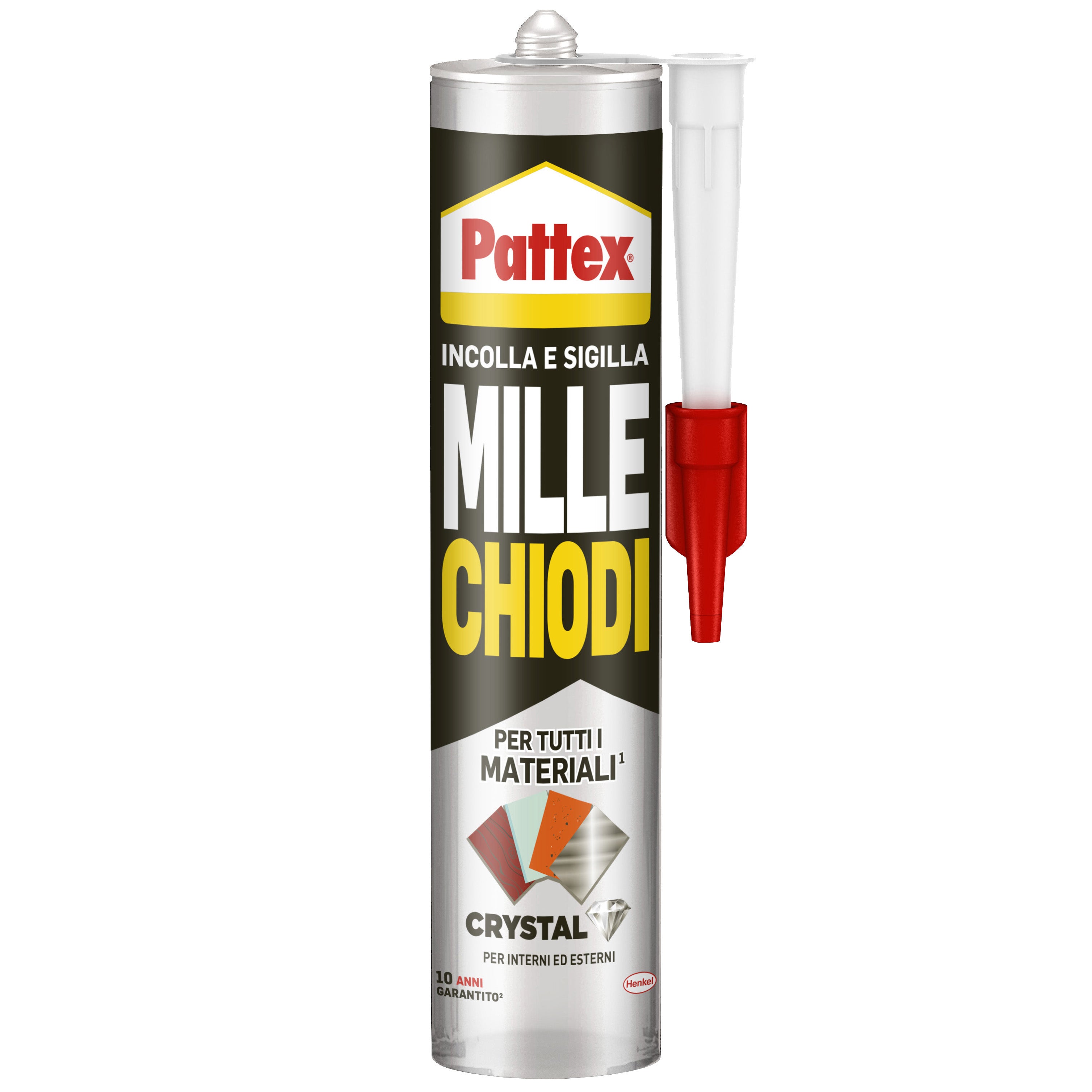 PATTEX MILLECHIODI CRYSTAL CARTUCCIA GR.290  PZ 12,0