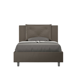 Letto 1 Piazza e Mezzo 120x190 cm Senza Rete Appia Cappuccino