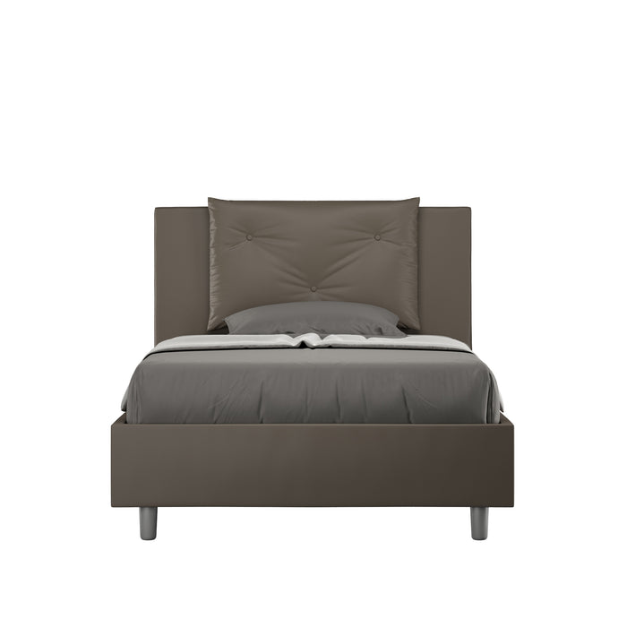 Letto 1 Piazza e Mezzo 120x190 cm Senza Rete Appia Cappuccino