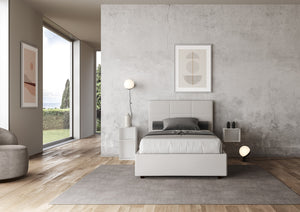 Letto 1 Piazza e Mezzo 120x190 cm Senza Rete Mika Bianco